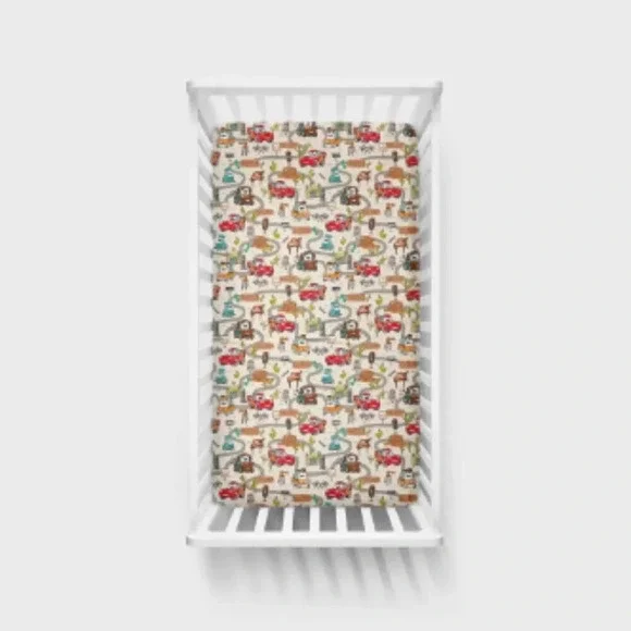 Little Sleepies Disney and Pixar Cars Radiator Springs Crib Sheet - Picture 2 of 3